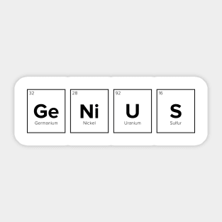 Ge Ni U S Sticker